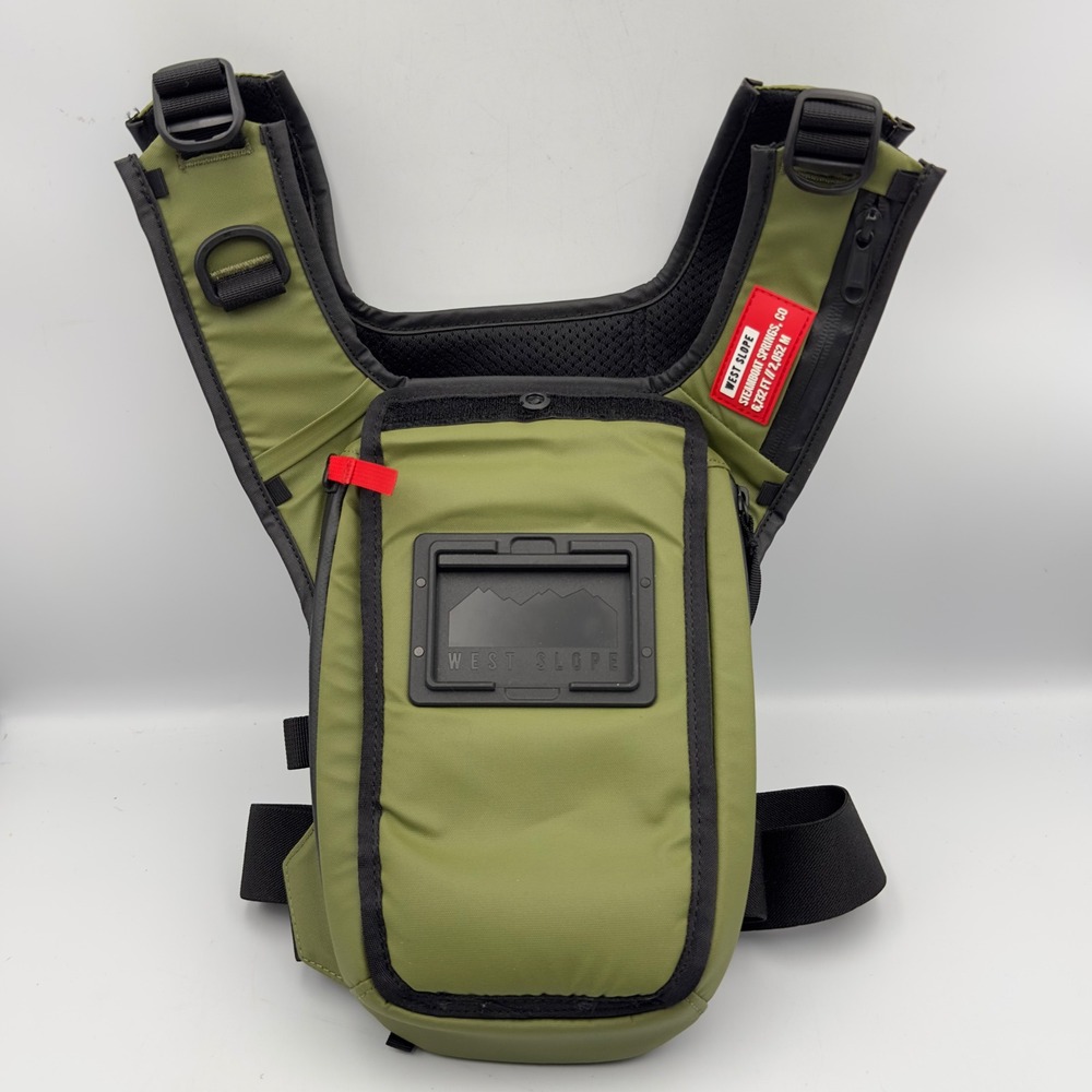 West Slope Gear Pro-180X Chest Pack Green Black Outdoors Utility Lightweight EUC